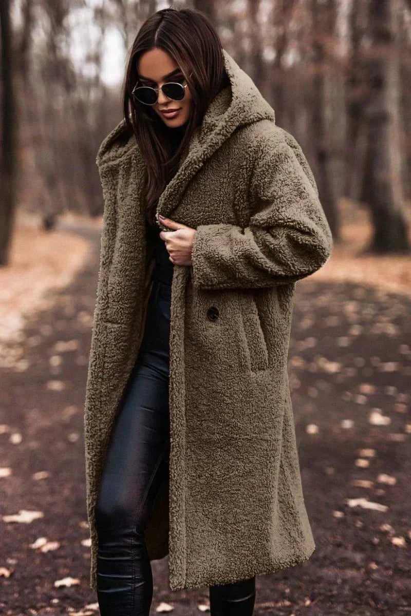 Mune | Long Coat Made Of Elegant Faux Fur Warmth and Timeless Style