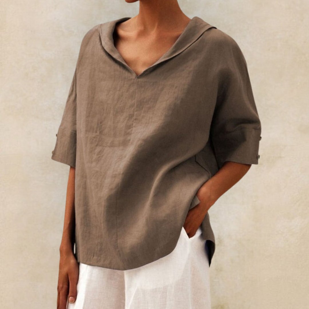 Mune | Women's V-Neck Casual Shirt for Effortless Style