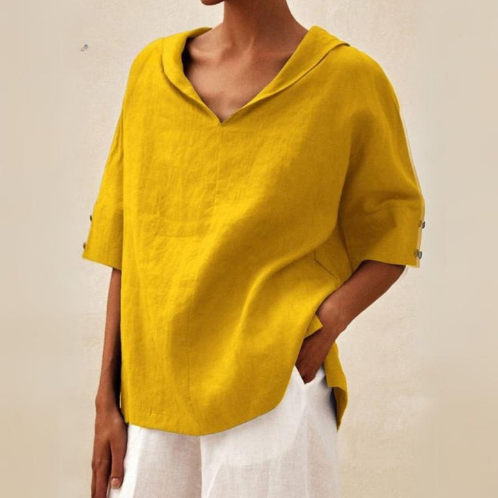 Mune | Women's V-Neck Casual Shirt for Effortless Style