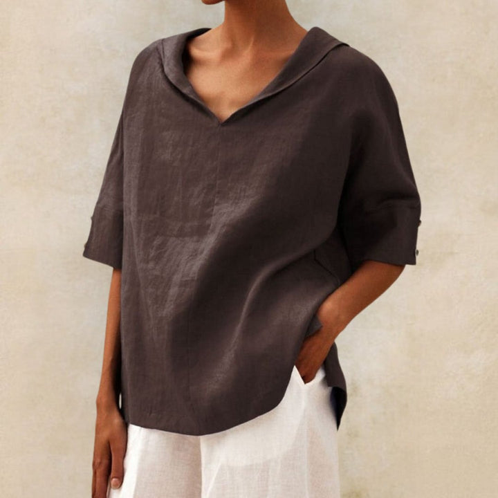Mune | Women's V-Neck Casual Shirt for Effortless Style