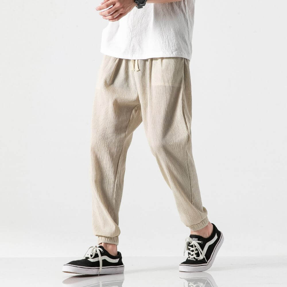 Mune Fashion | Lightweight Men's Comfort Pants Made of Cotton and Linen Soft, Breathable & Stylish