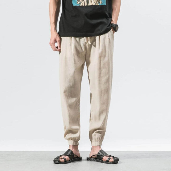 Mune Fashion | Lightweight Men's Comfort Pants Made of Cotton and Linen Soft, Breathable & Stylish