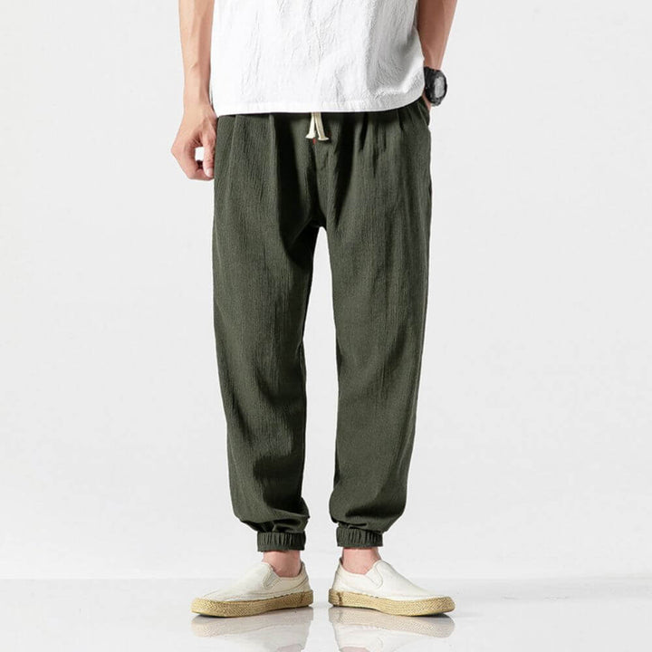 Mune Fashion | Lightweight Men's Comfort Pants Made of Cotton and Linen Soft, Breathable & Stylish