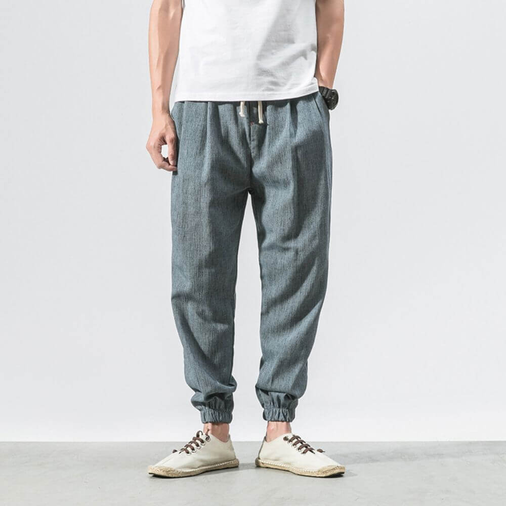 Mune Fashion | Lightweight Men's Comfort Pants Made of Cotton and Linen Soft, Breathable & Stylish