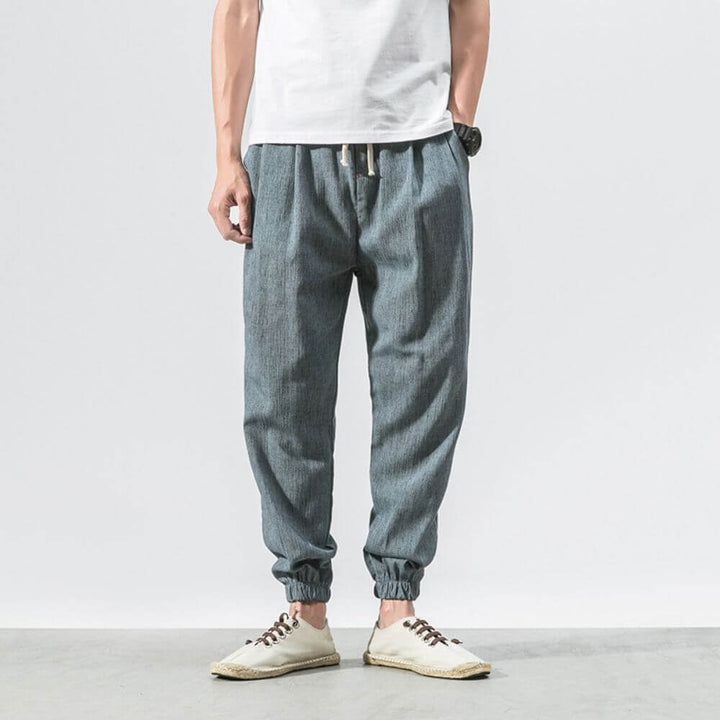 Mune Fashion | Lightweight Men's Comfort Pants Made of Cotton and Linen Soft, Breathable & Stylish