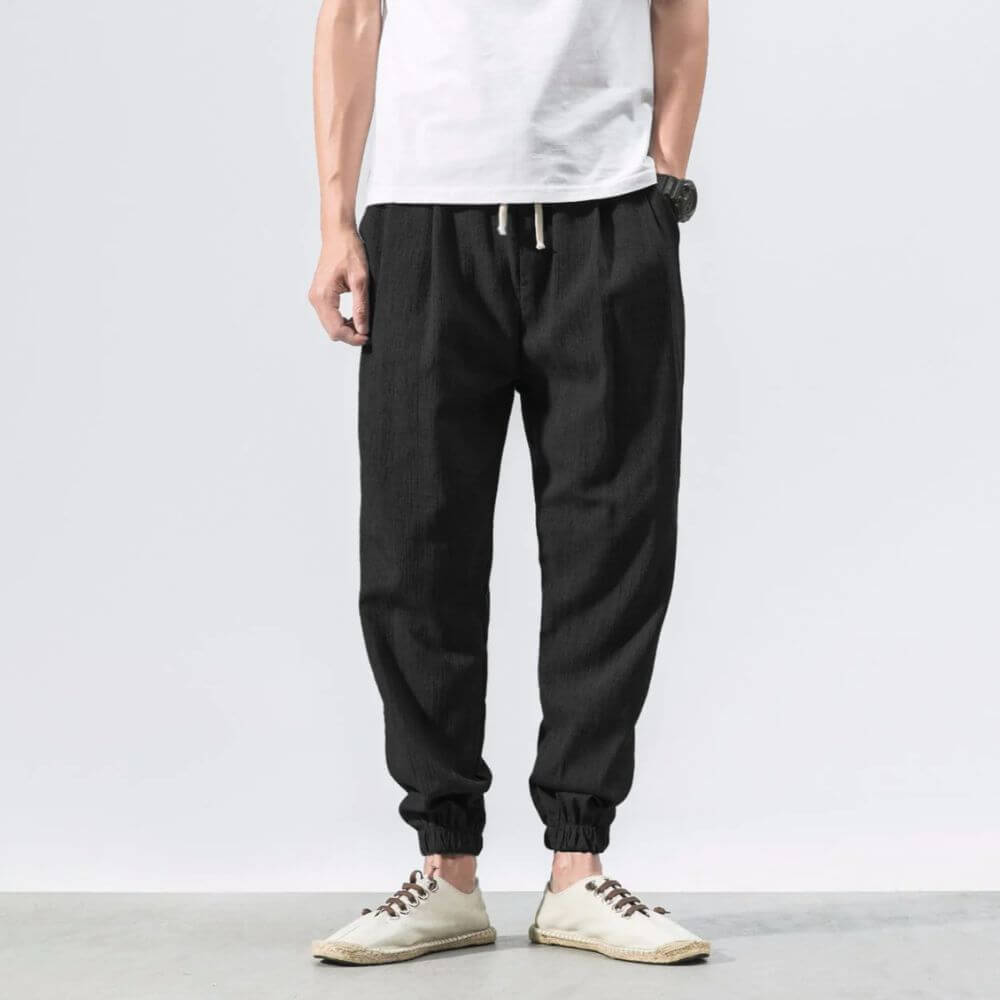 Mune Fashion | Lightweight Men's Comfort Pants Made of Cotton and Linen Soft, Breathable & Stylish