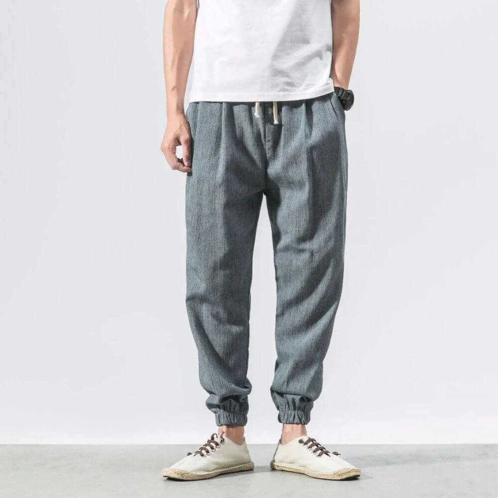 Mune Fashion | Lightweight Men's Comfort Pants Made of Cotton and Linen Soft, Breathable & Stylish