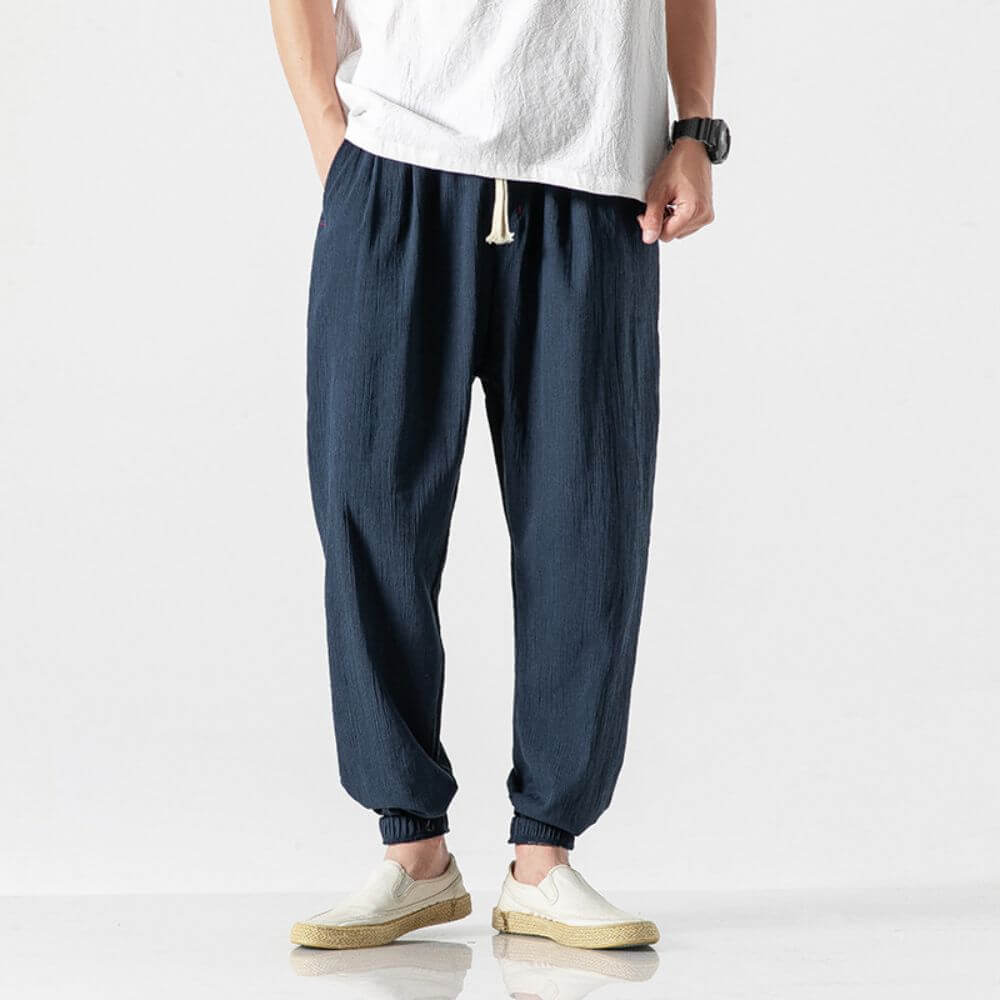 Mune Fashion | Lightweight Men's Comfort Pants Made of Cotton and Linen Soft, Breathable & Stylish
