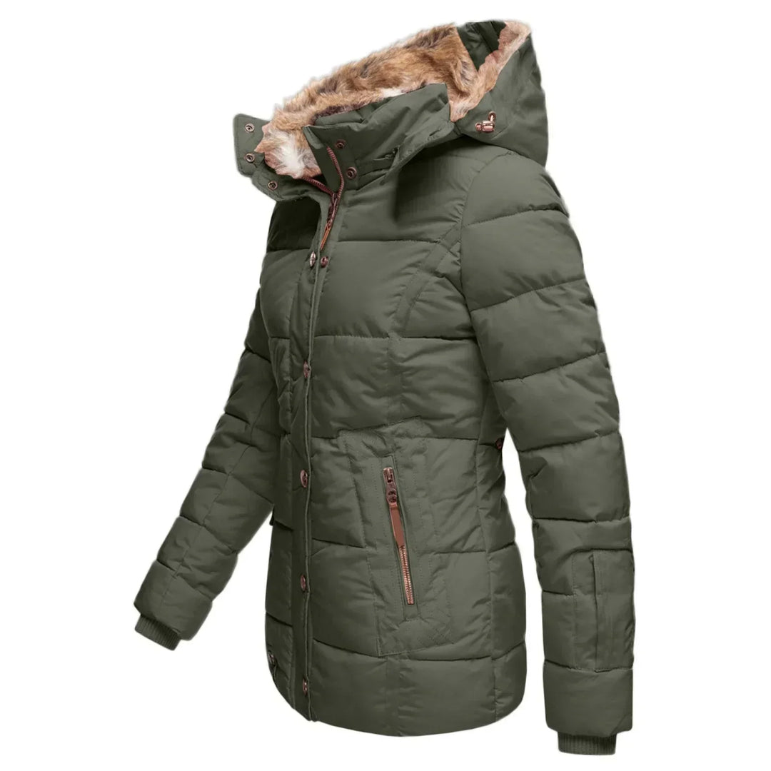 Mune | Down Puffer Coat with Faux Fur Hood Warm Waterproof & Insulated Winter Jacket