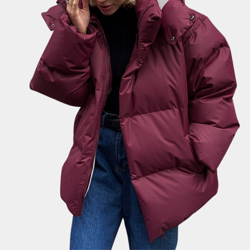 Mune | Puffer Winter Jacket with Hood Long Sleeve
