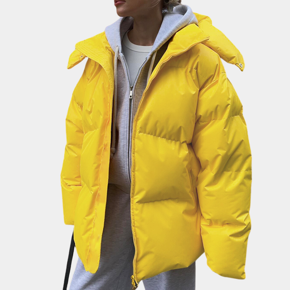 Mune | Puffer Winter Jacket with Hood Long Sleeve