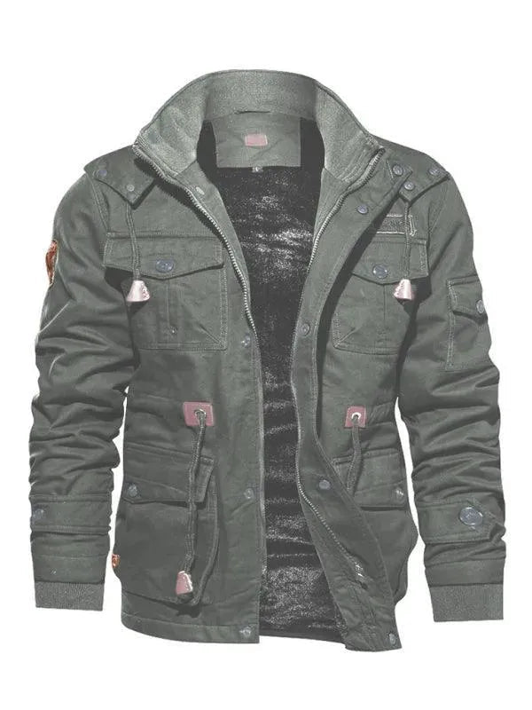 Mune | Loose Stand Collar Hoodie Jacket for Men Winter