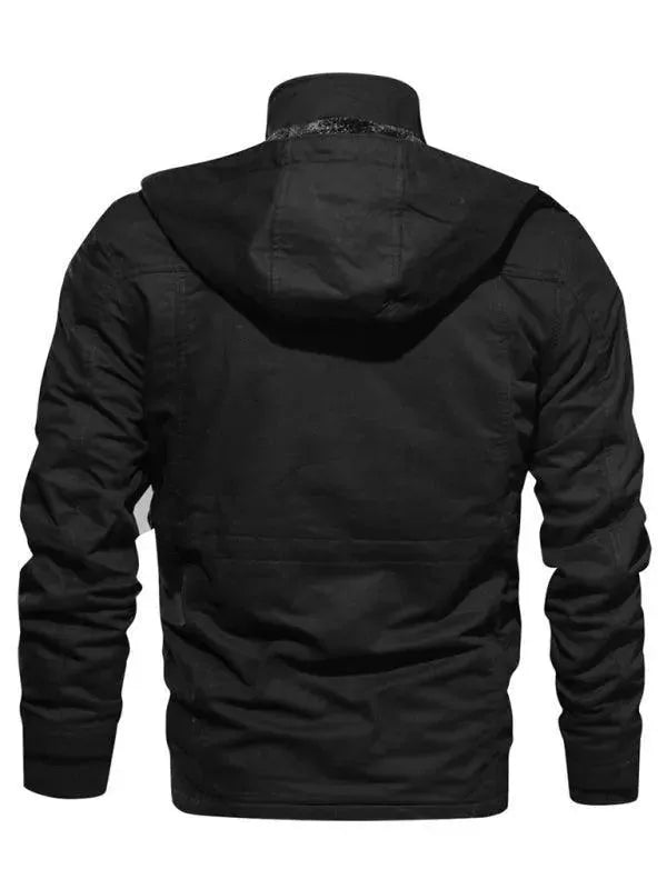 Mune | Loose Stand Collar Hoodie Jacket for Men Winter