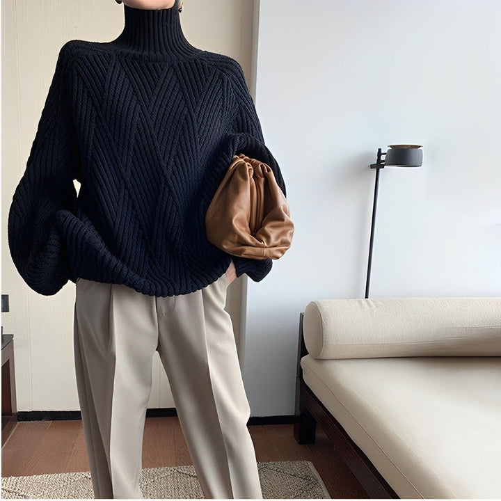 Mune | Comér - Black turtleneck sweater