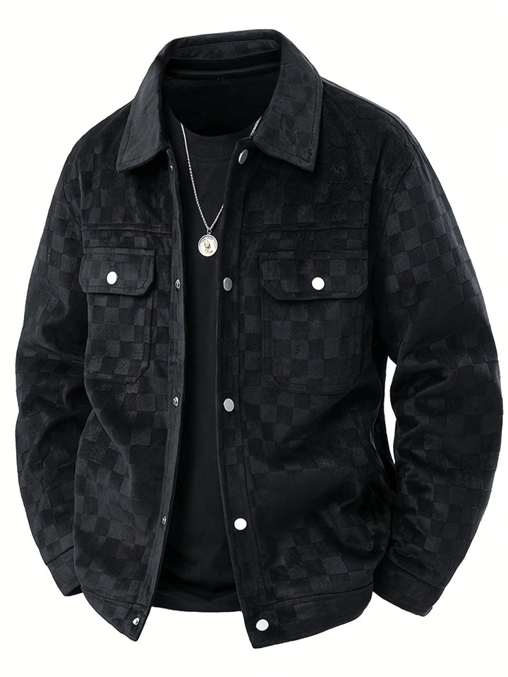 Mune | Checked Suede Jacket