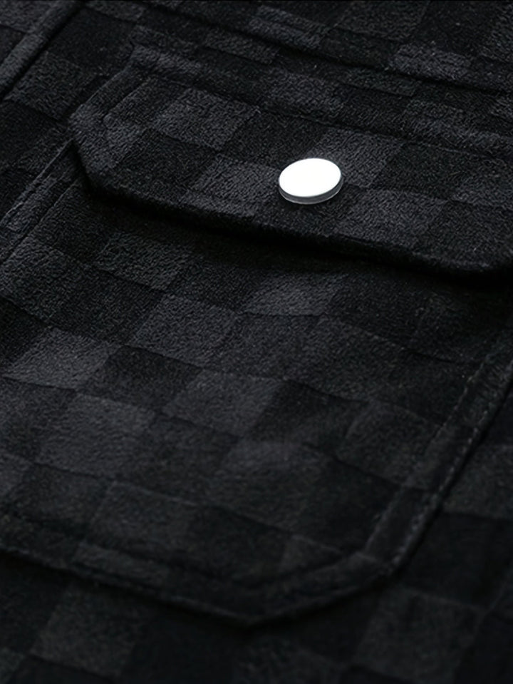 Mune | Checked Suede Jacket