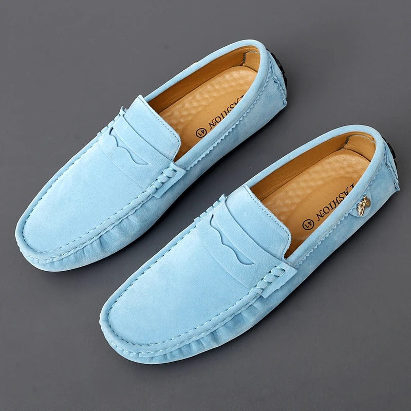 Slip-resistant suede loafers Mune Fashion