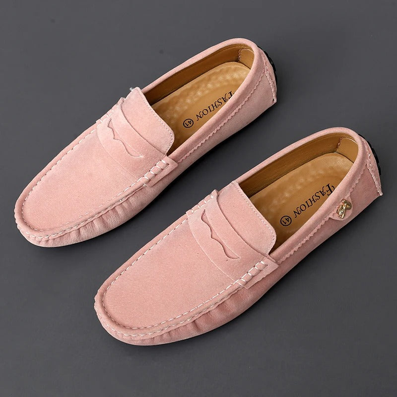 Slip-resistant suede loafers Mune Fashion