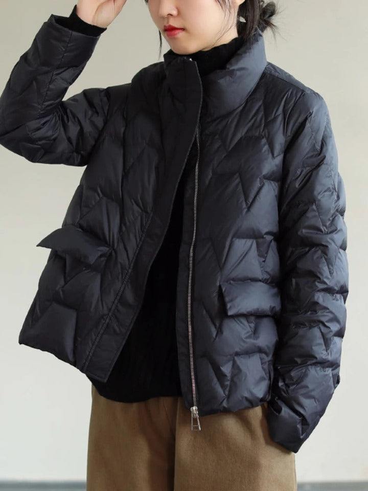 Mune | Ultralight Padded Down Jacket with Stand Collar for Women