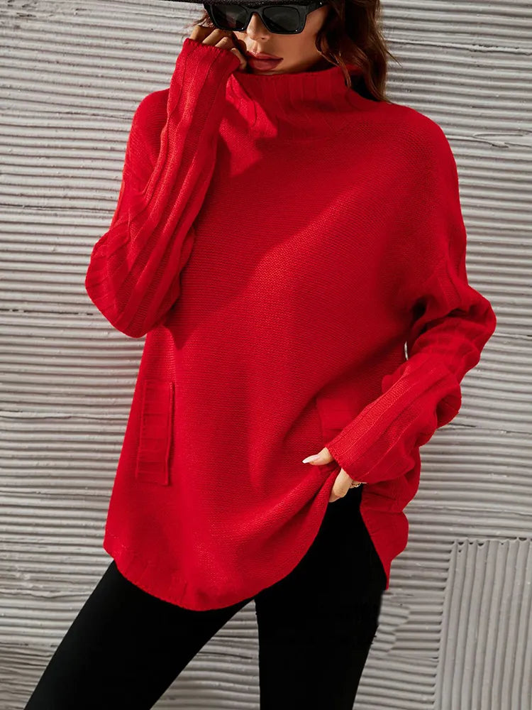 Mune | oversized sweater with roll-neck