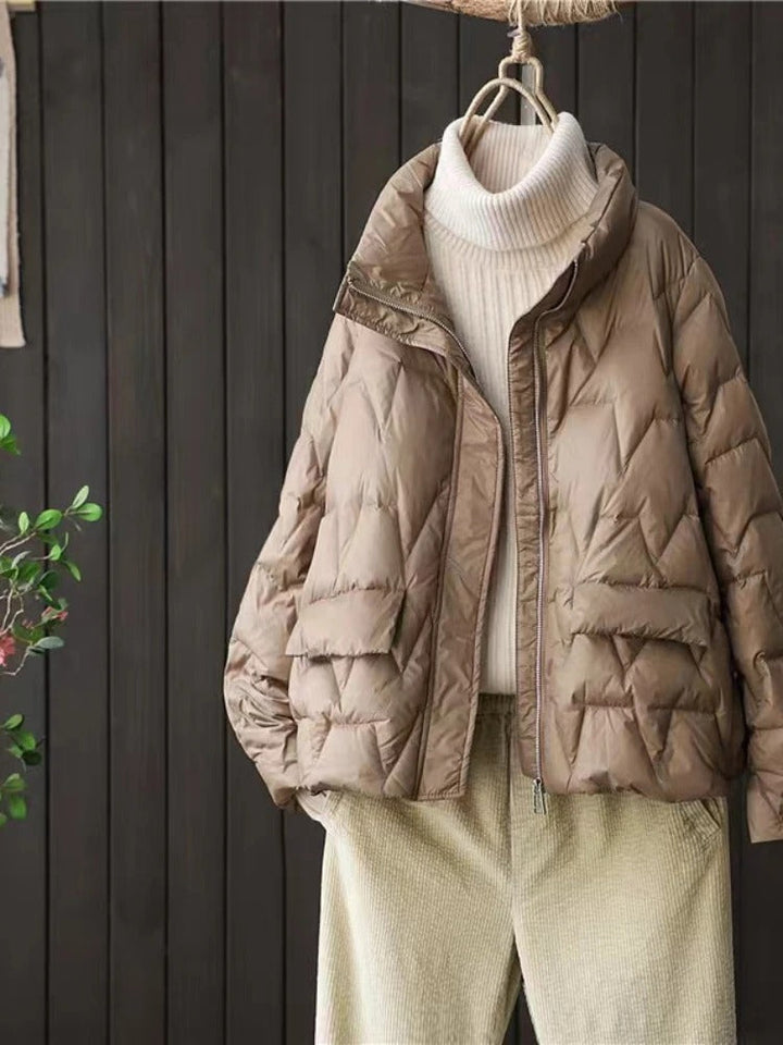 Mune | Ultralight Padded Down Jacket with Stand Collar for Women