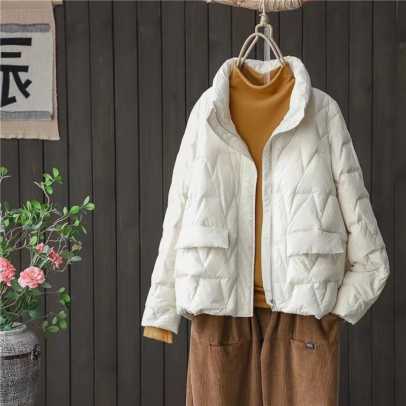 Mune | Ultralight Padded Down Jacket with Stand Collar for Women