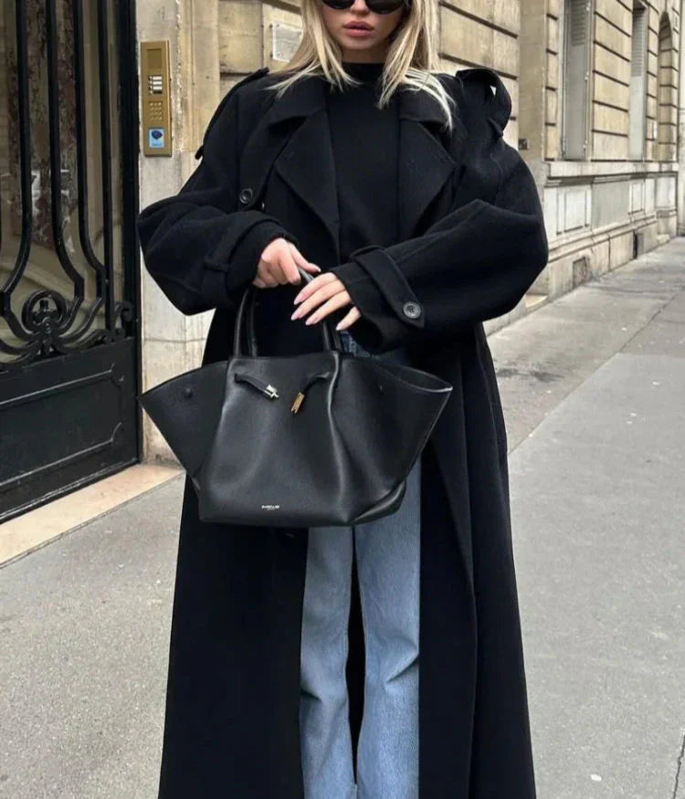 Mune | Double-Breasted Wool Blend Coat