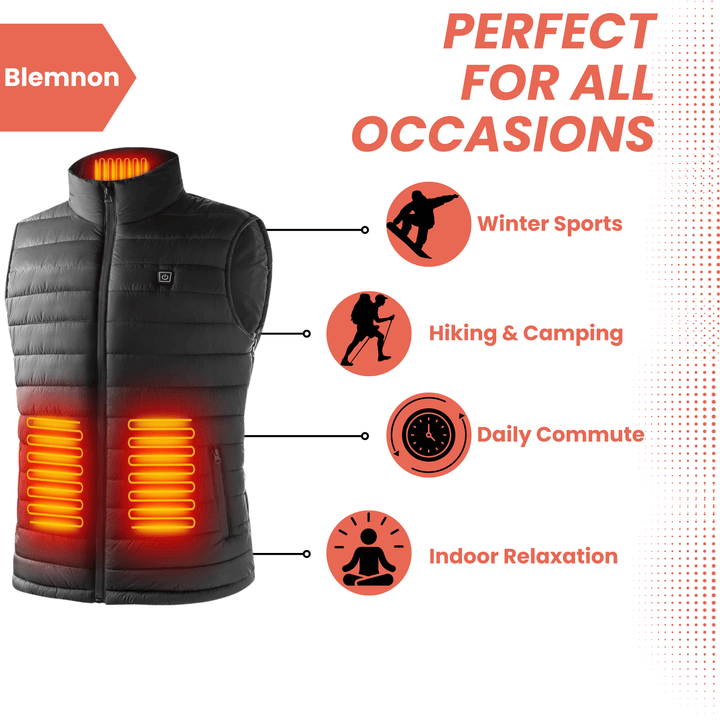 Mune | Men's Heated Vest Lightweight Heated Body Warmer Jacket