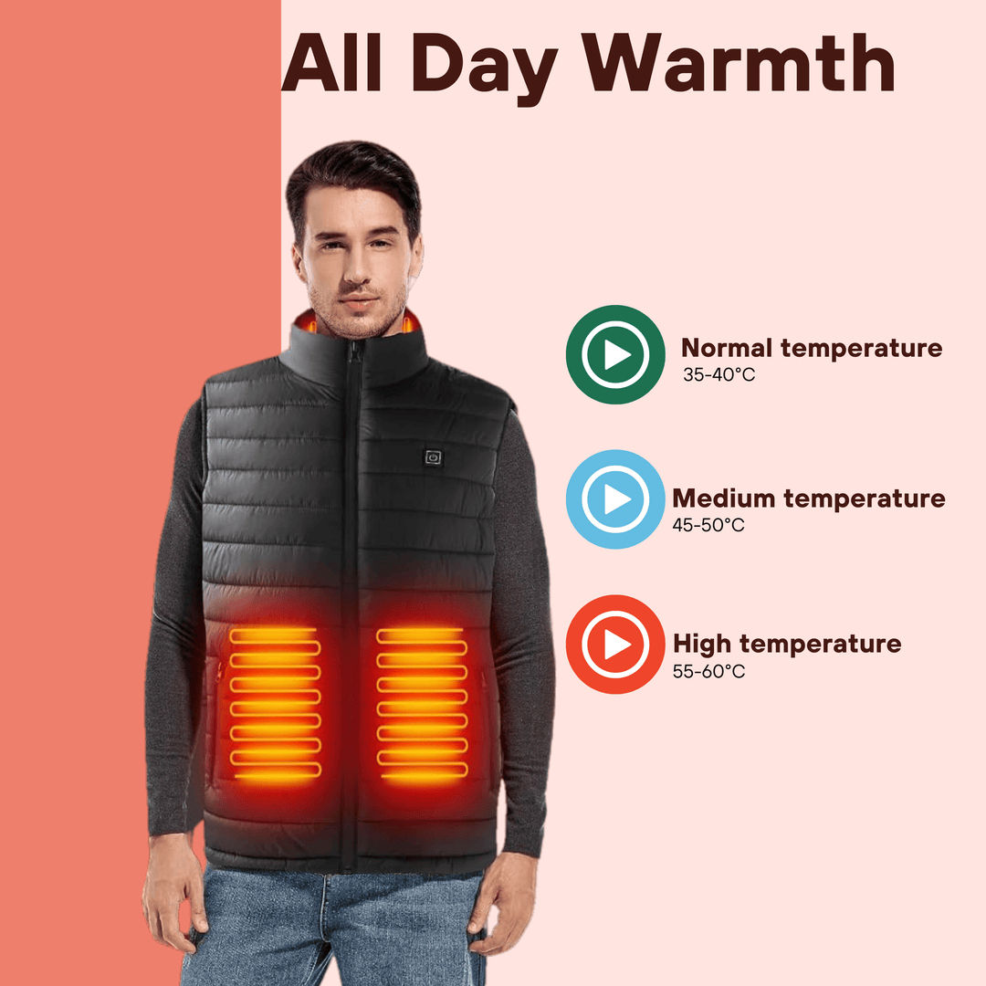 Mune | Men's Heated Vest Lightweight Heated Body Warmer Jacket
