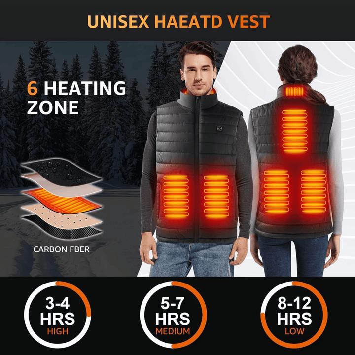 Mune | Men's Heated Vest Lightweight Heated Body Warmer Jacket