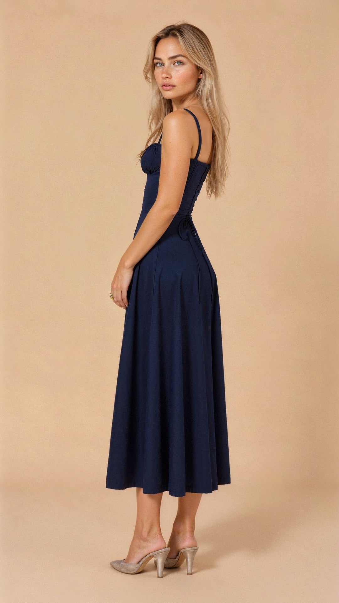 Mune | Corset Midi Dress - Elegant, figure-flattering style