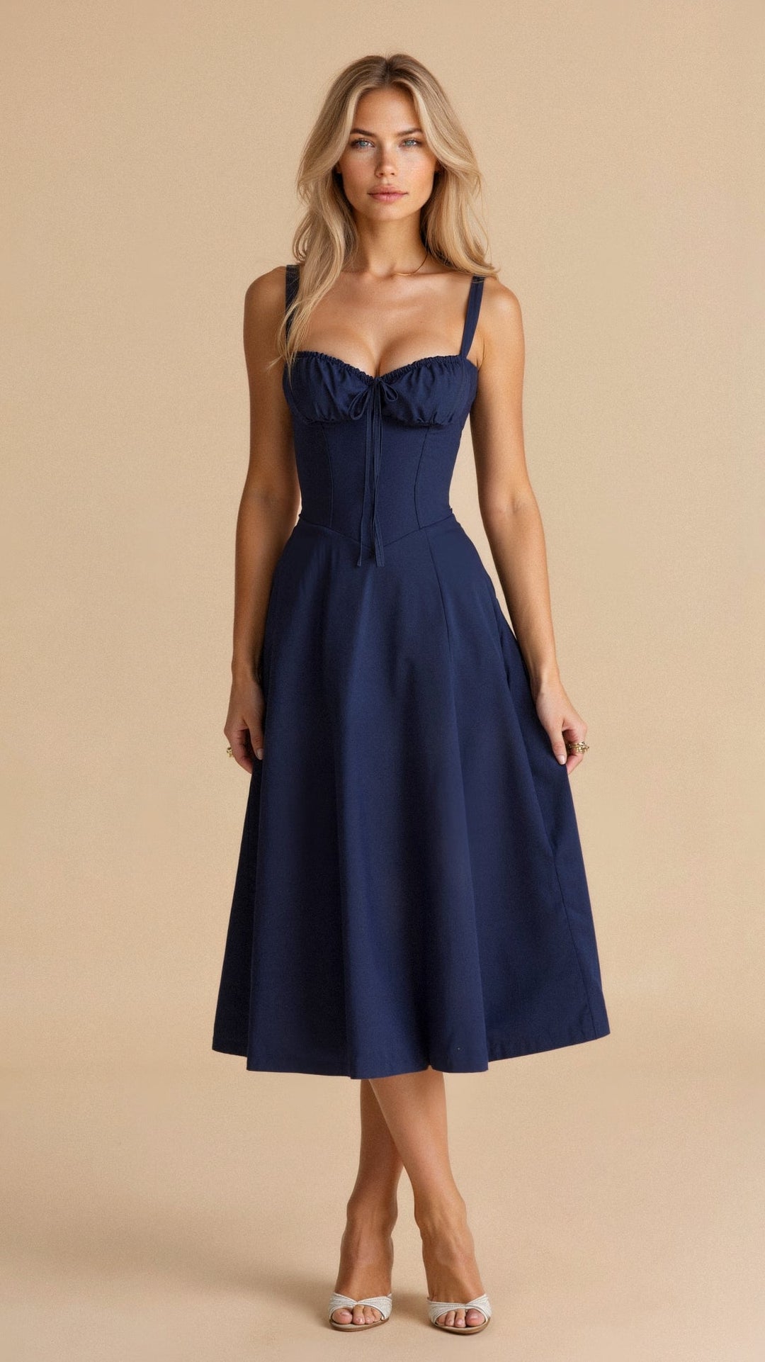 Mune | Corset Midi Dress - Elegant, figure-flattering style