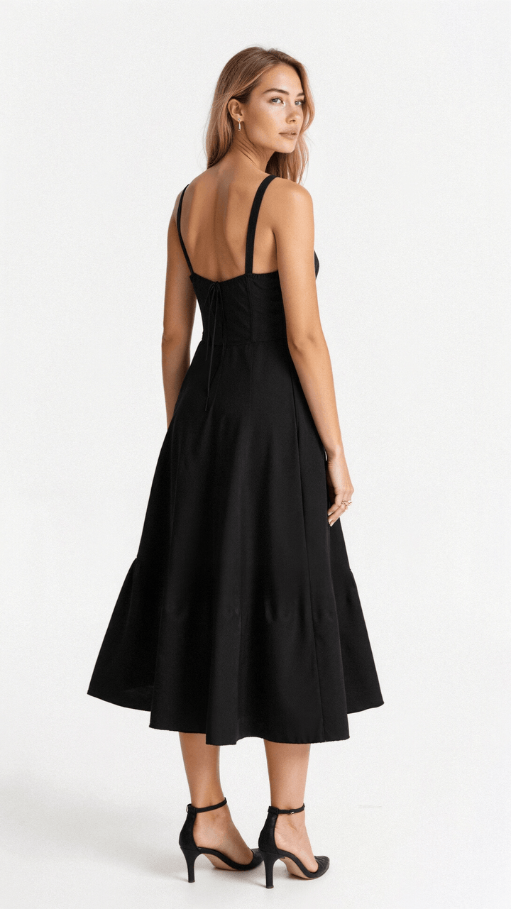 Mune | Corset Midi Dress - Elegant, figure-flattering style