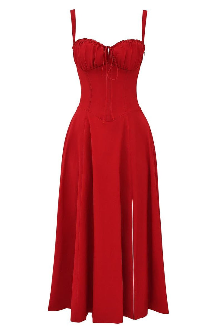 Mune | Corset Midi Dress - Elegant, figure-flattering style