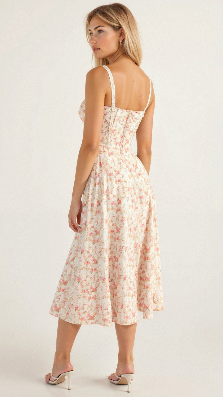 Mune | Corset Midi Dress - Elegant, figure-flattering style