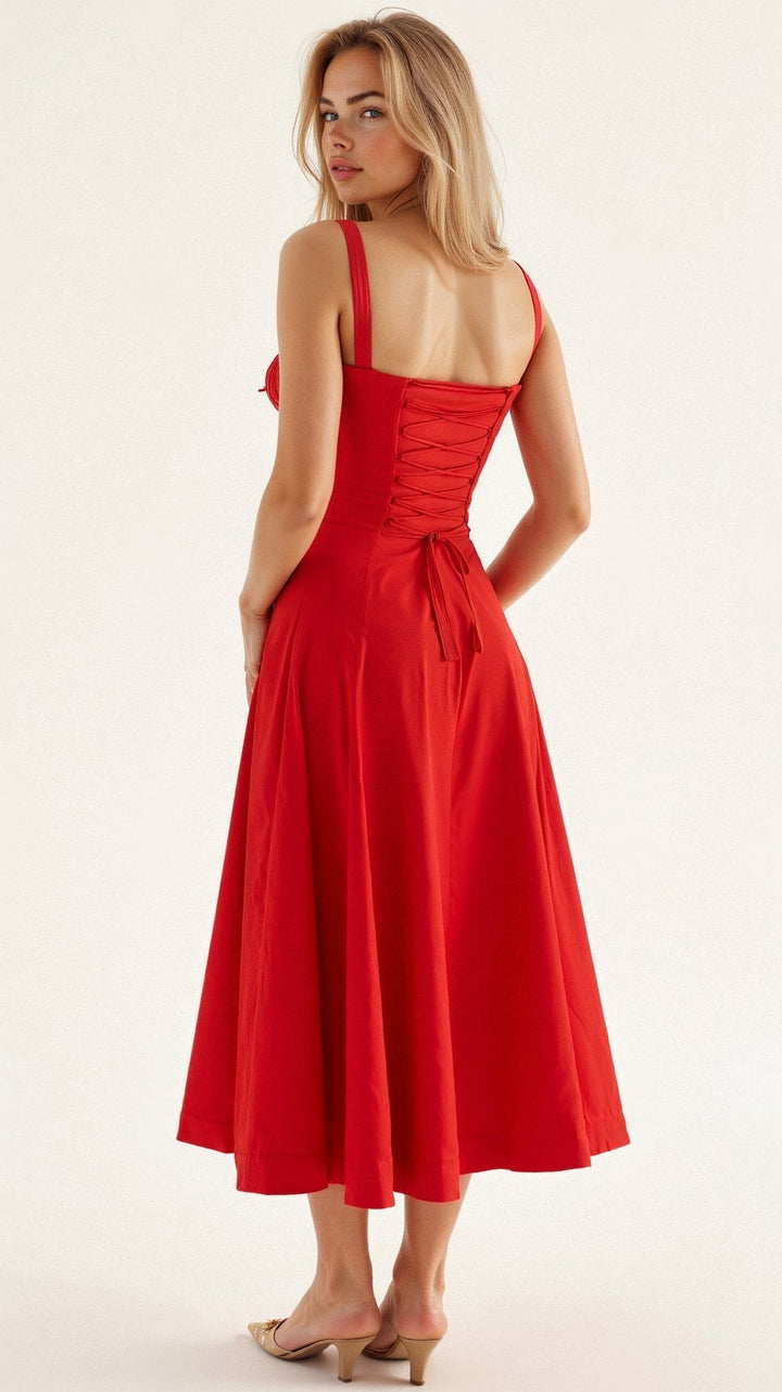 Mune | Corset Midi Dress - Elegant, figure-flattering style