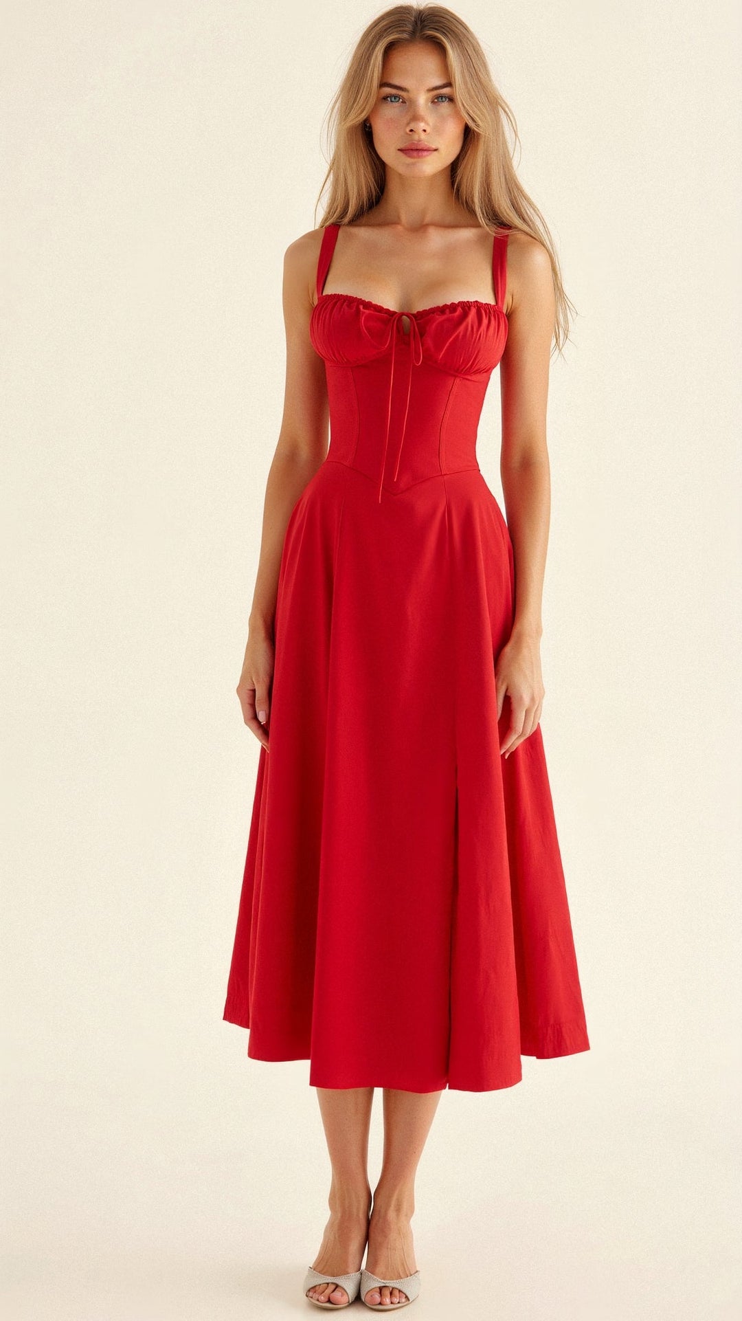 Mune | Corset Midi Dress - Elegant, figure-flattering style