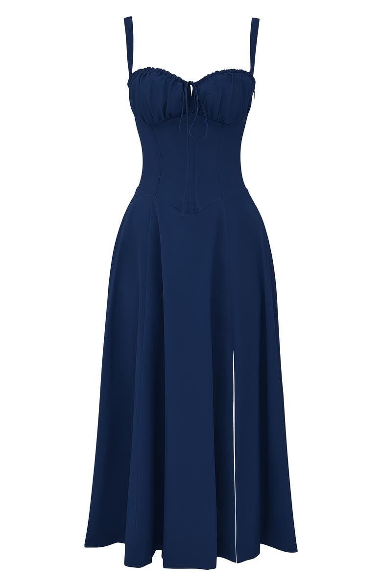 Mune | Corset Midi Dress - Elegant, figure-flattering style