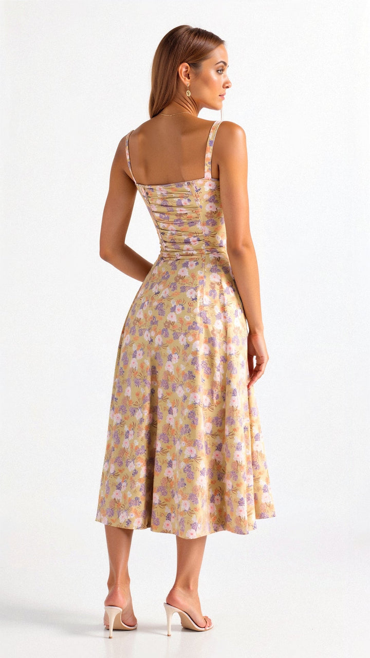 Mune | Corset Midi Dress - Elegant, figure-flattering style