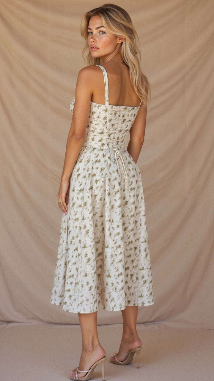 Mune | Corset Midi Dress - Elegant, figure-flattering style