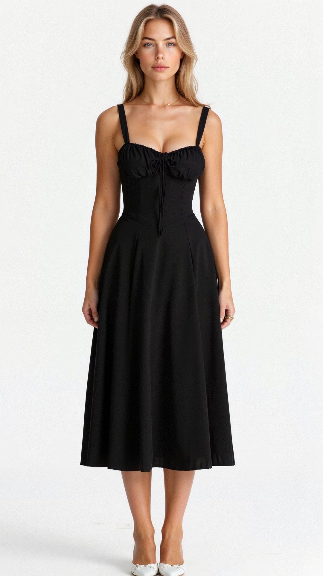 Mune | Corset Midi Dress - Elegant, figure-flattering style