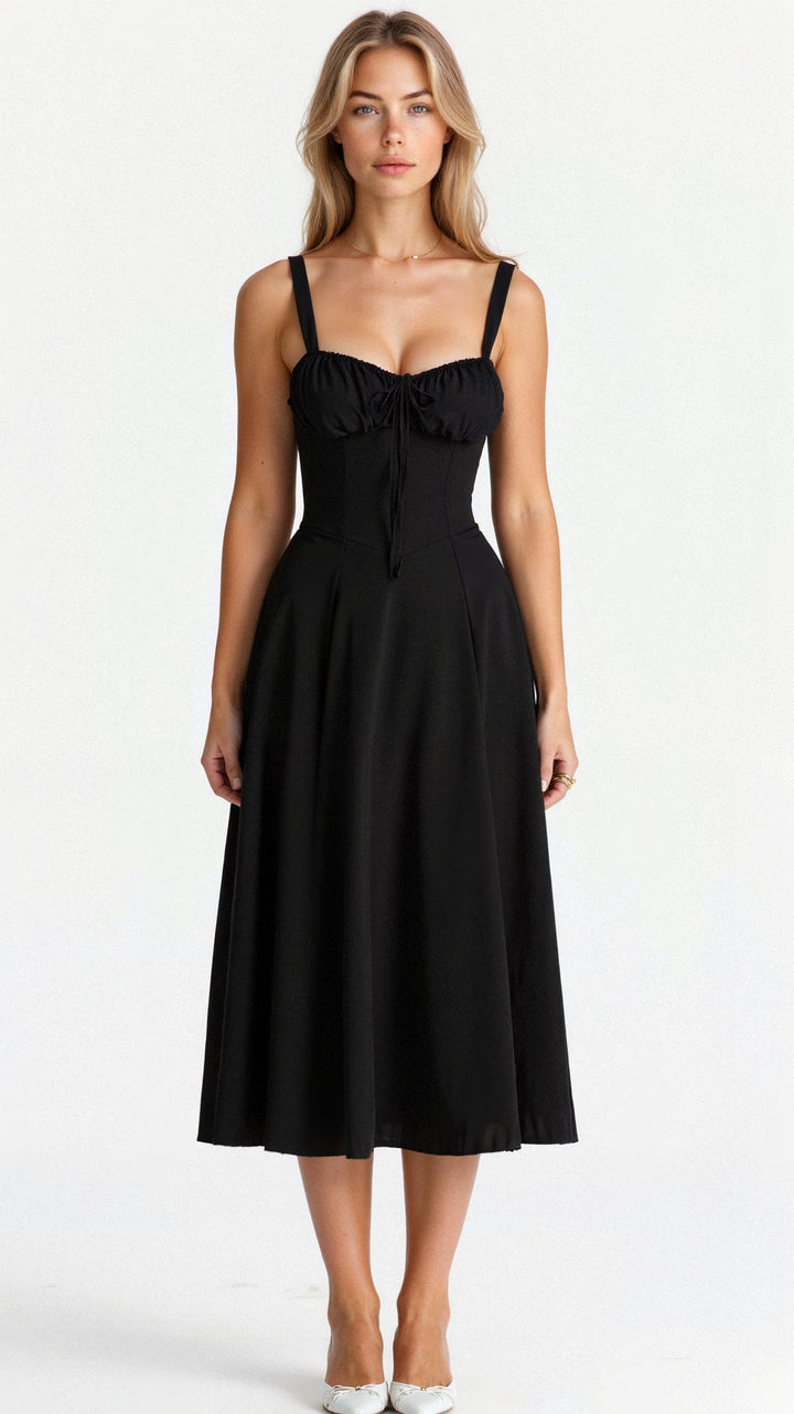 Mune | Corset Midi Dress - Elegant, figure-flattering style