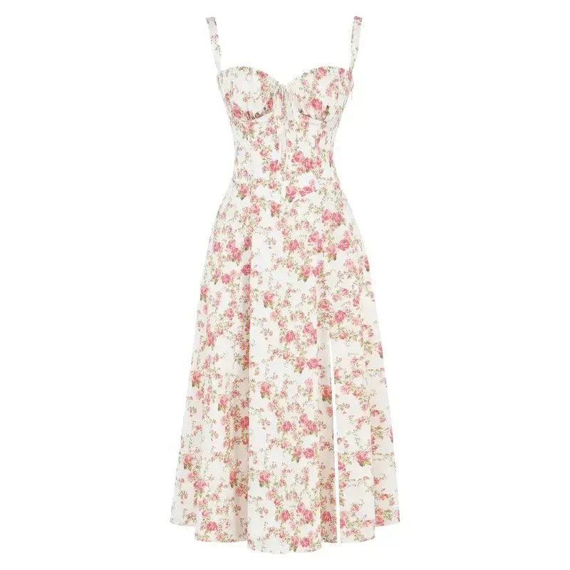 Mune | Corset Midi Dress - Elegant, figure-flattering style