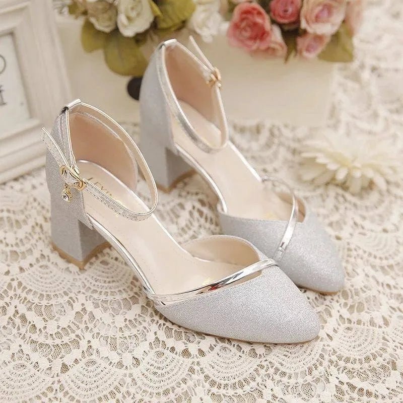 Mune Fashion | Elegant Block Heel Shoes for Women Ankle Strap