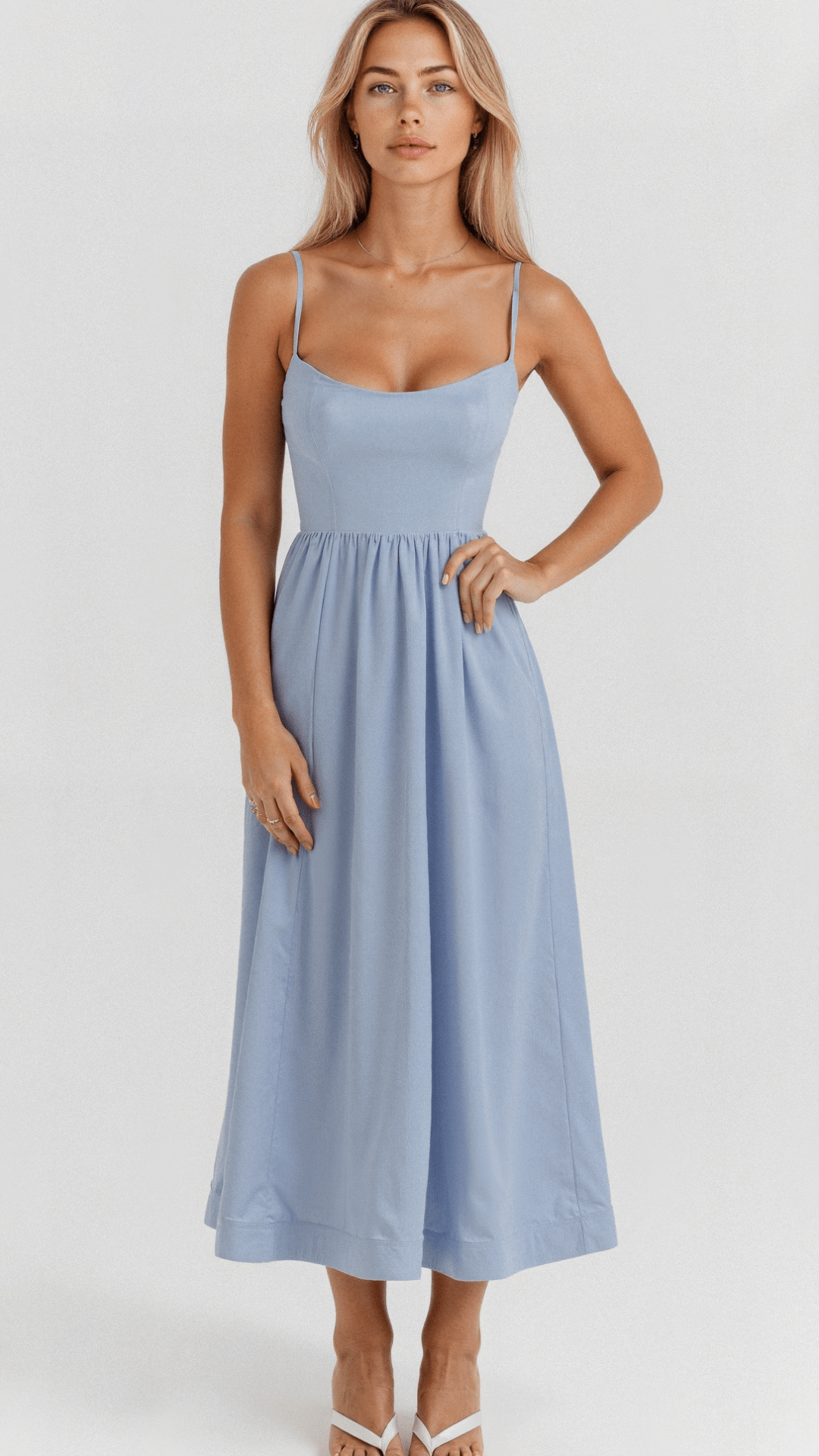 Mune Fashion | Elegant Sleeveless Midi Dress for Women