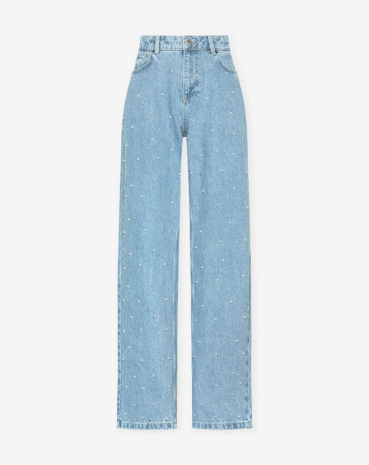 Mune | Denim Sparkle Pants with Glitter