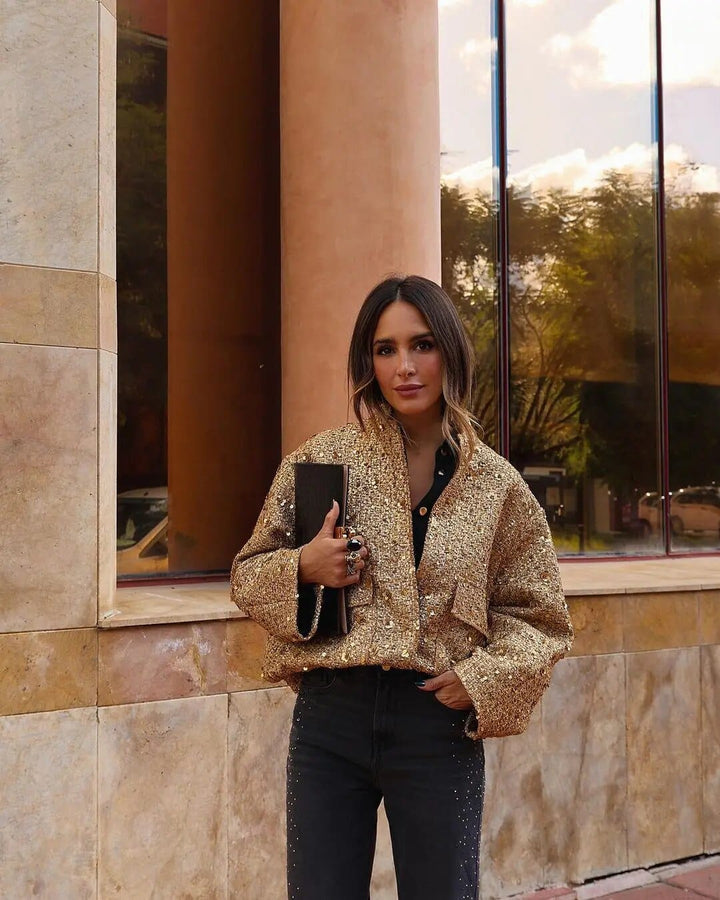 Mune | Glitter Bomber Jacket