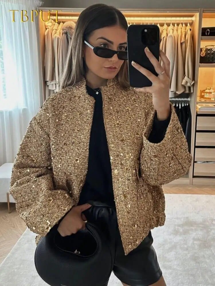 Mune | Glitter Bomber Jacket