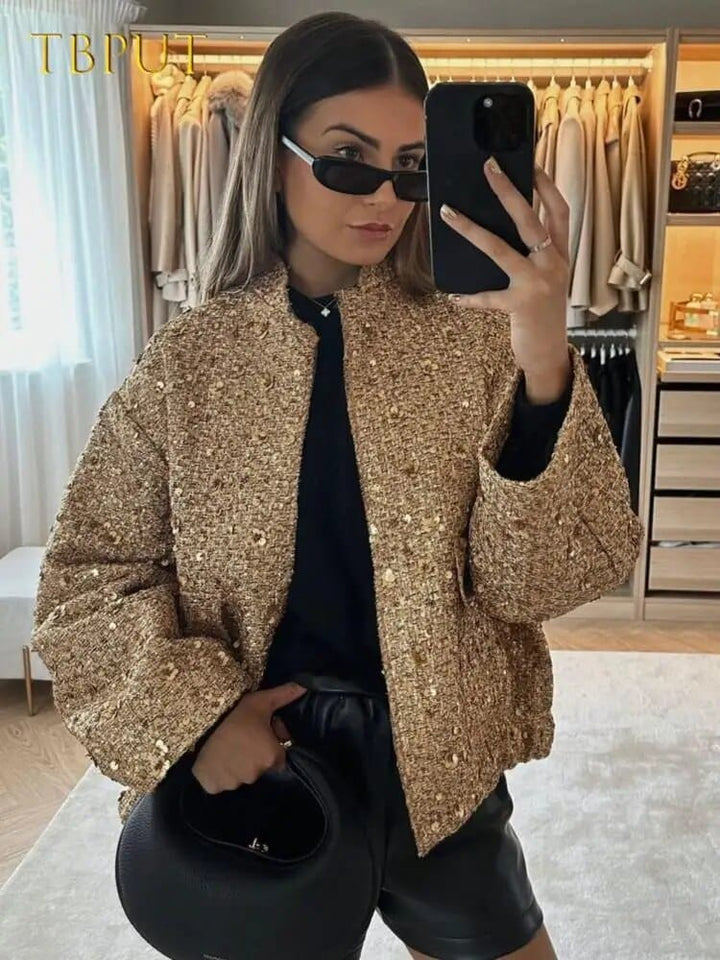 Mune | Glitter Bomber Jacket