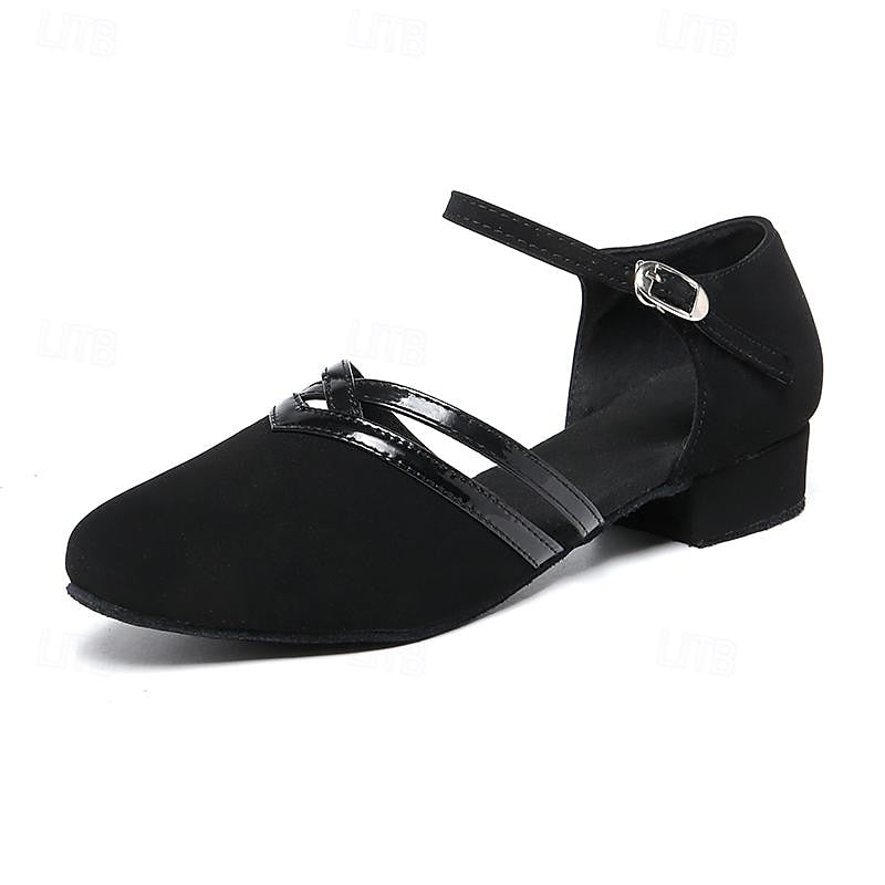Mune | Modern dance shoes for women Black High-quality suede